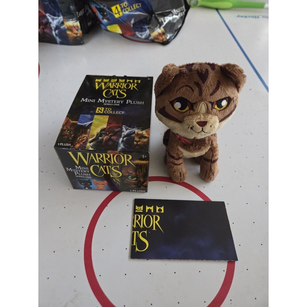 NEW Warrior Cats 6" Mini Mystery‎ Plush /Series 1/ BRAMBLECLAW OPENED